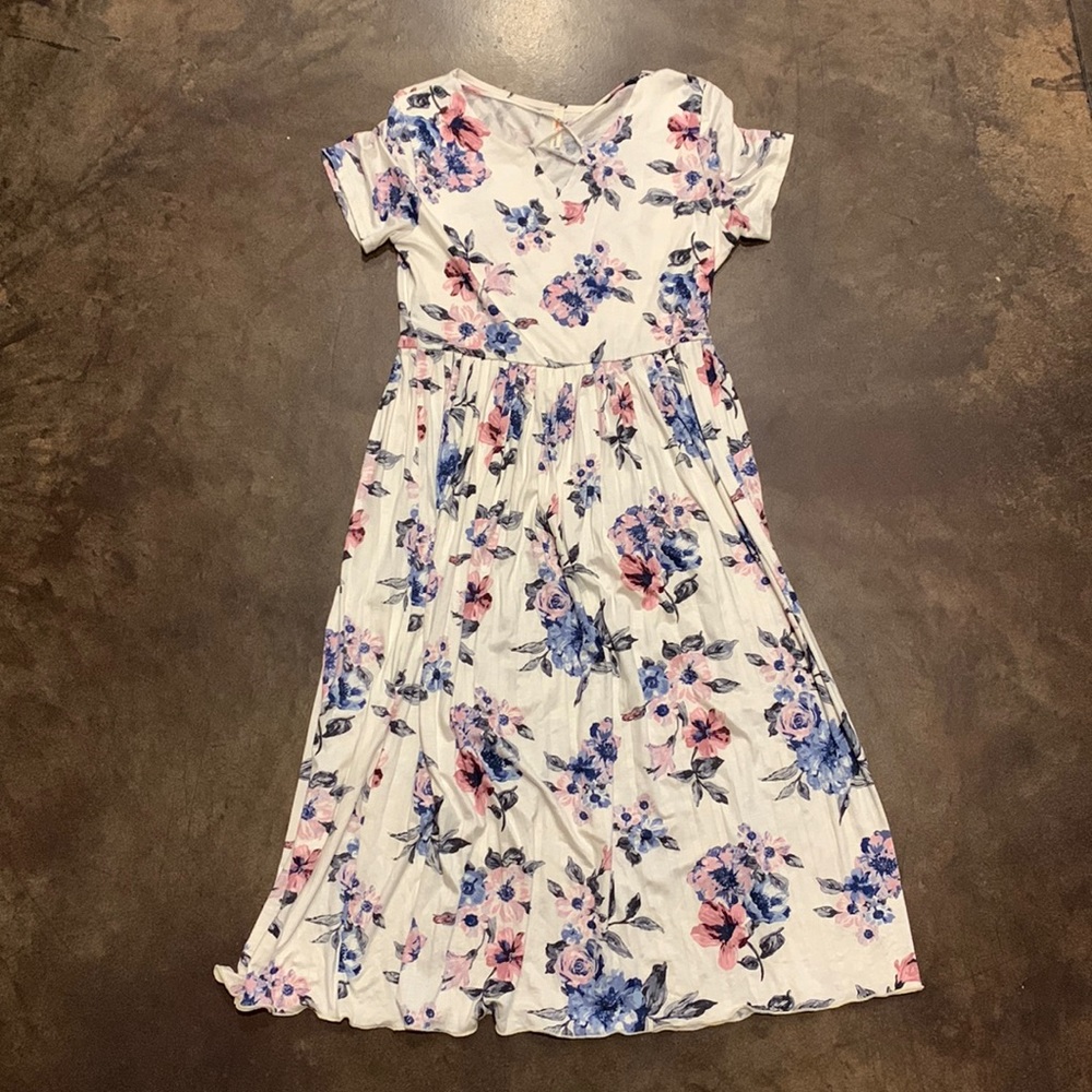 Orange creek floral dress